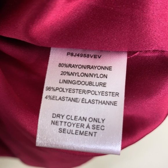 SOLD Parker Astrid Pink Ruffle Velvet Midi Skirt - Picture 5 of 5